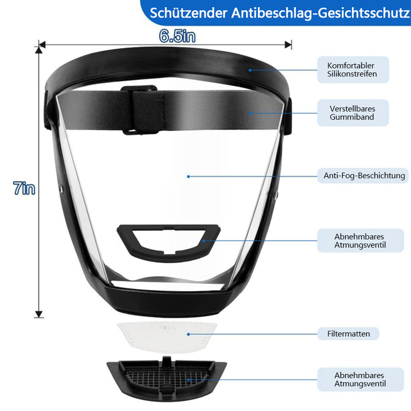 ANTI-FOG-SCHUTZ VOLLGESICHTSSCHILD