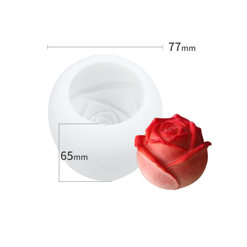 3D Silikon Rose Form Eiswürfelform