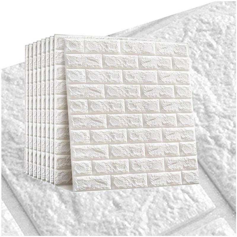 White Brick 3D Wandpaneele