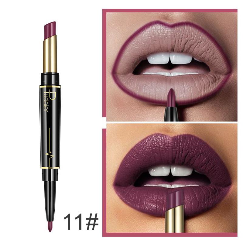 16 Farben langanhaltender Lippenstift + Lipliner Combo