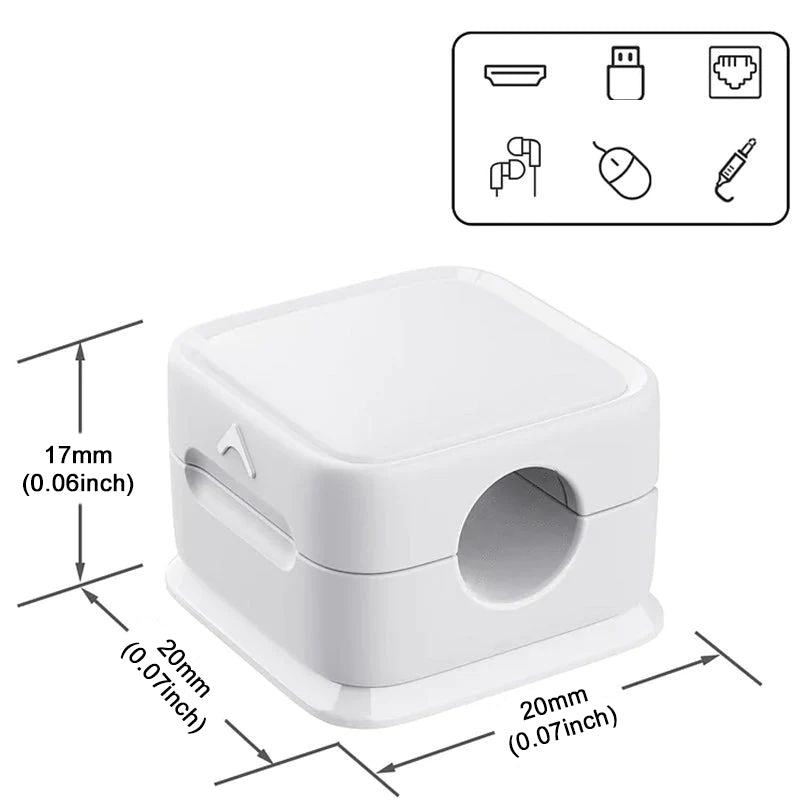 Magnetischer Kabelhalter, einfaches, sicheres und selbstklebendes Kabelmanagement