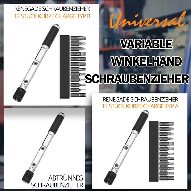 Universal-Schraubendreher mit variablem Winkel