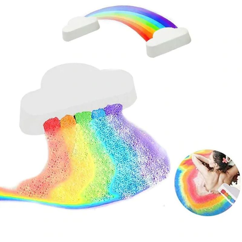 Kokosnuss Regenbogen Badebombe