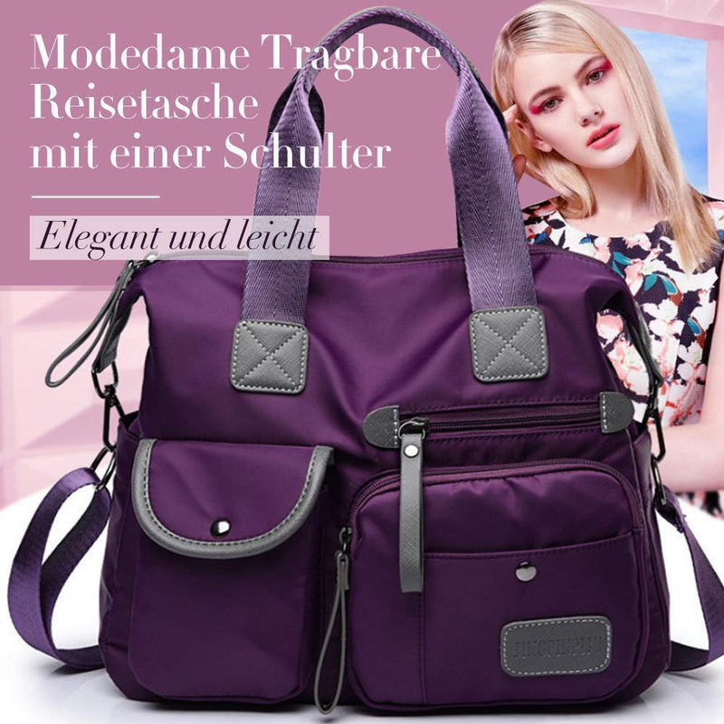 Modedame Tragbare Reisetasche mit einer Schulter