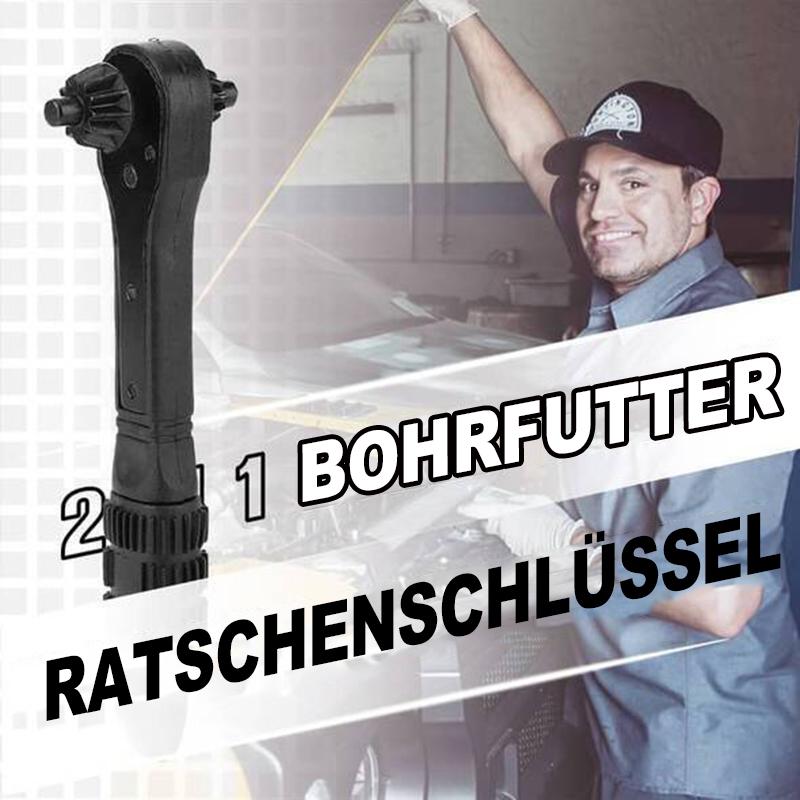 2 in 1 Bohrfutter-Ratschenschlüssel