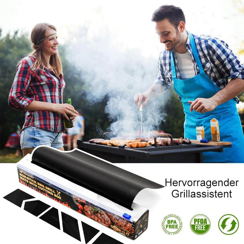 Antihaft BBQ Grillmatten mit Schneidebox