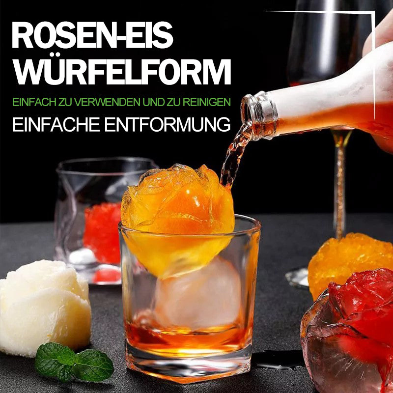 Große Rosen-Eiswürfelform