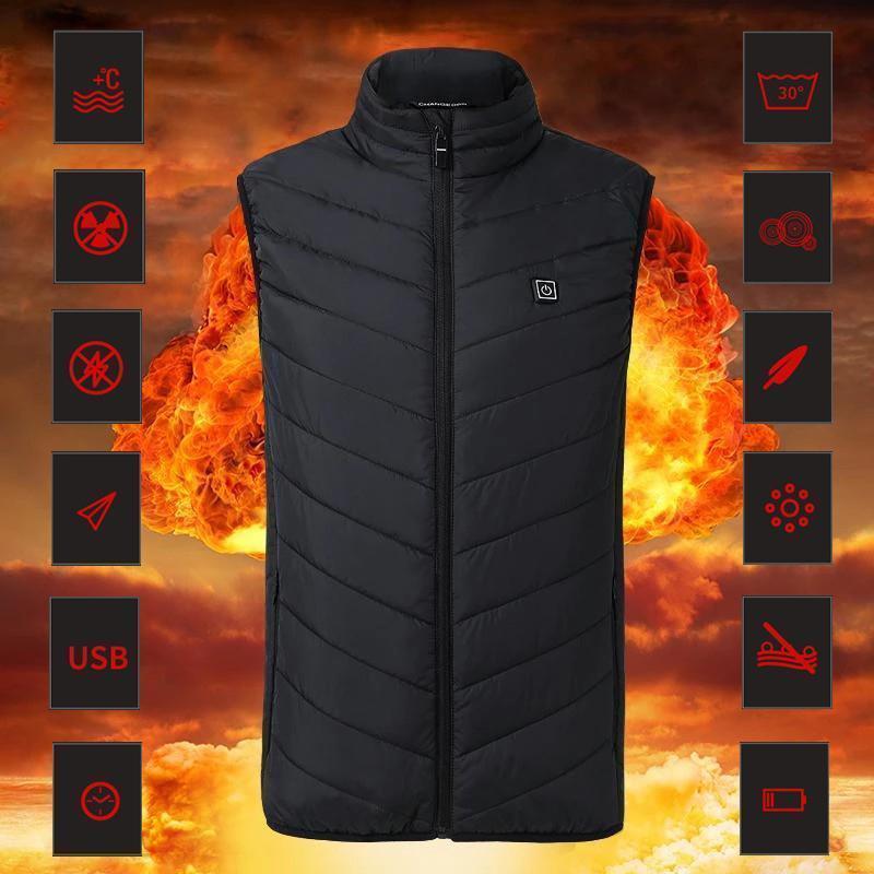 Beheizte Jacke, Winter Warm, USB Aufgeladen