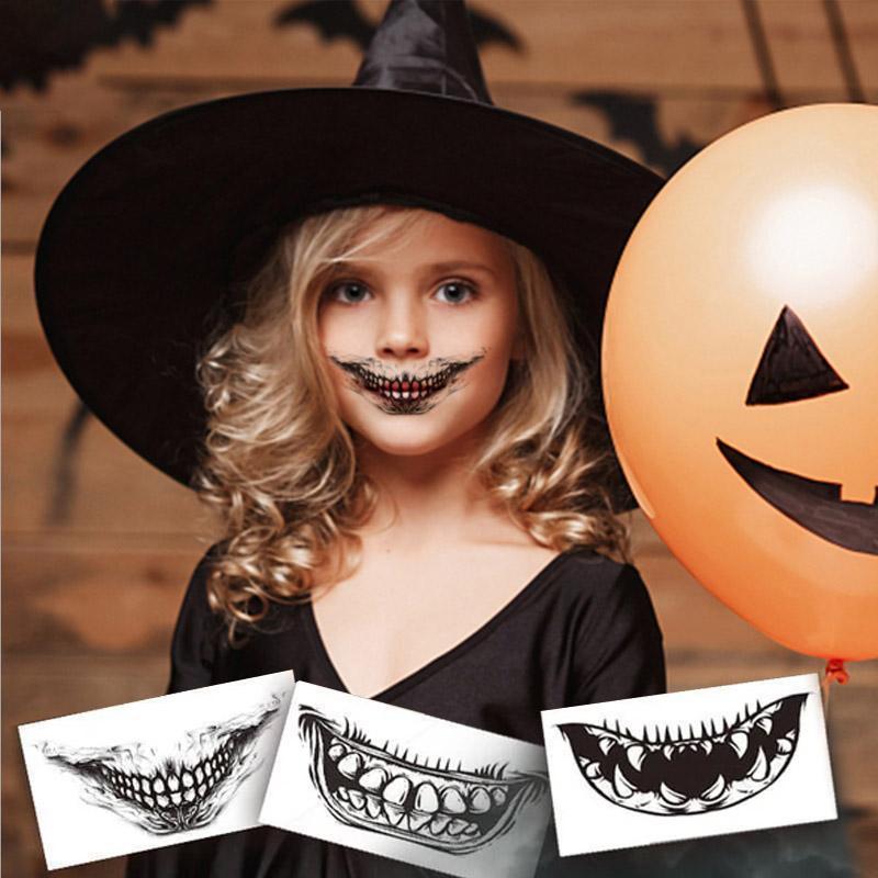 Halloween Streich Make-up temporäres Tattoo（10 Stück）