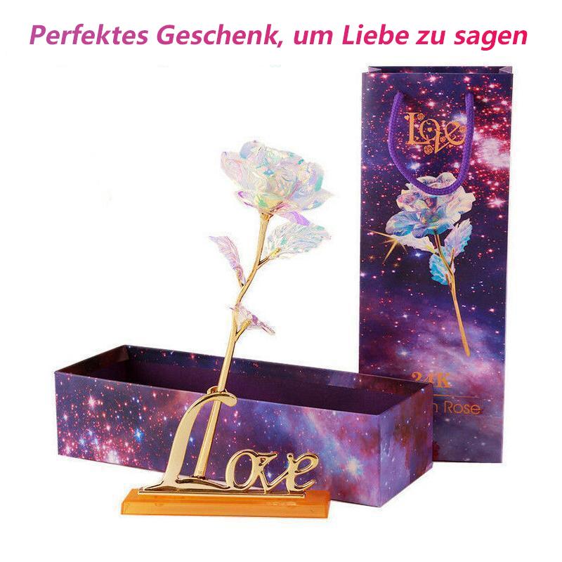 Bunte Galaxie Rose mit Liebe