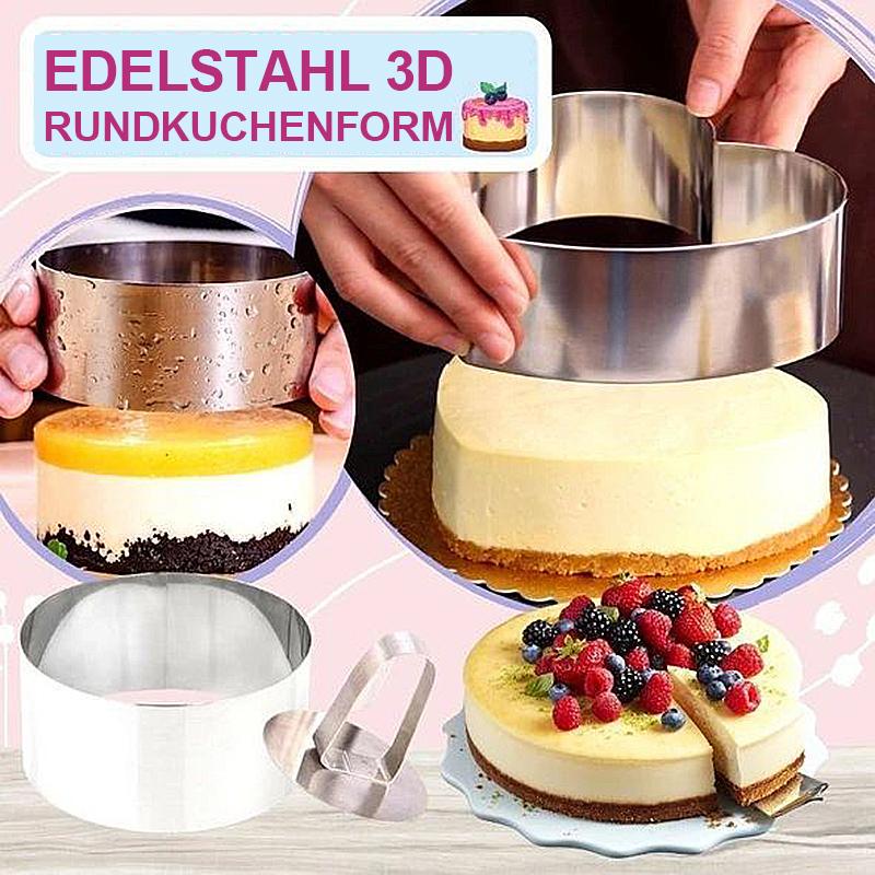 Edelstahl 3d runde Kuchenformen