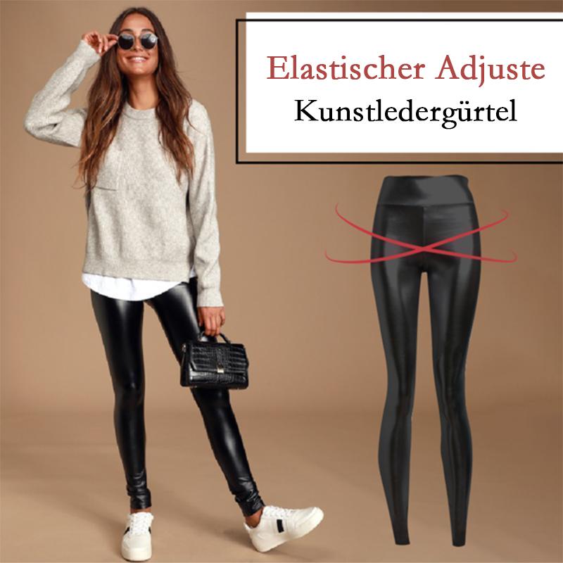 Elastische Kunstfell-Leggings