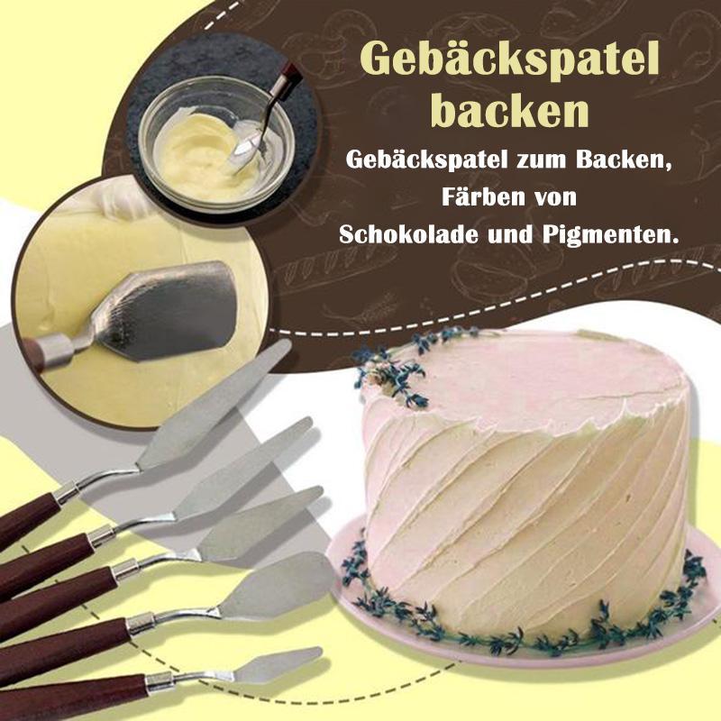 5 Stück Edelstahl Backgebäck Spatel