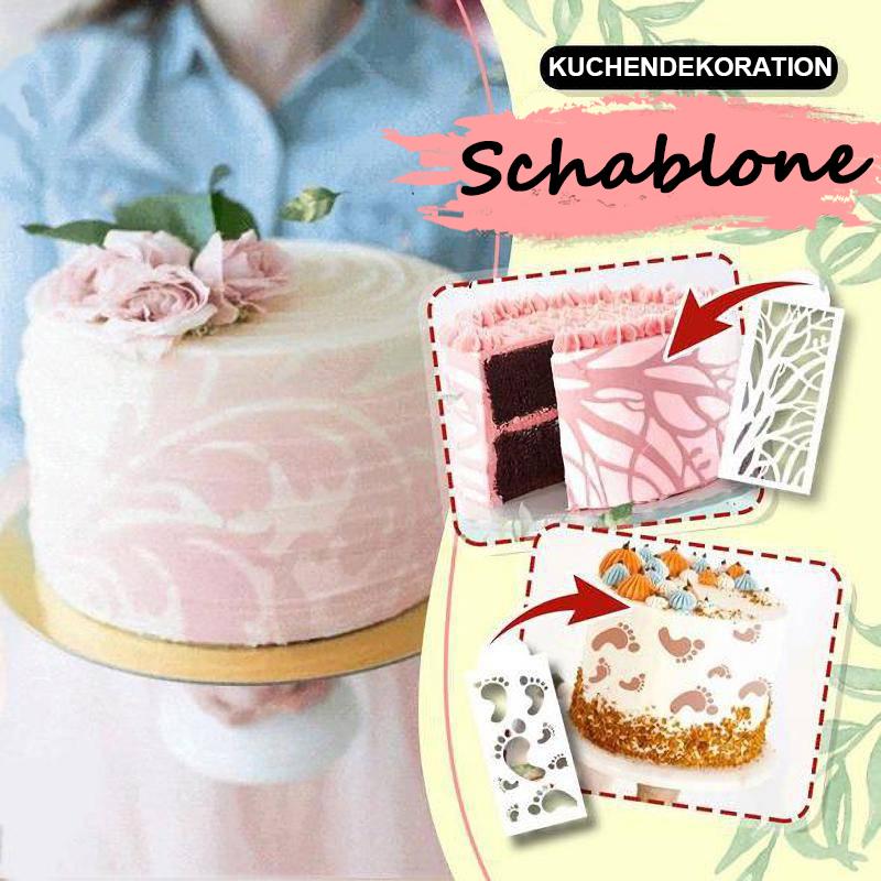 Kuchendekorationsschablone (10 STÜCKE in 1 SET)