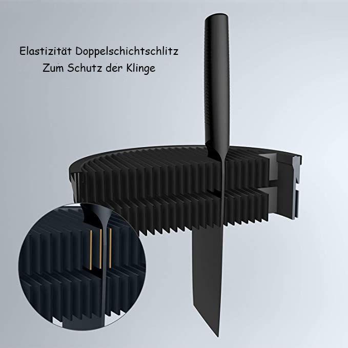 Abnehmbarer Universal-Messerblockhalter - Einzigartiger Designschlitz zum Schutz der Klingen