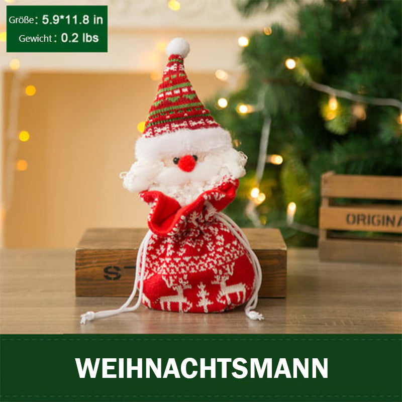 Weihnachten Puppe gestrickt Geschenk Taschen