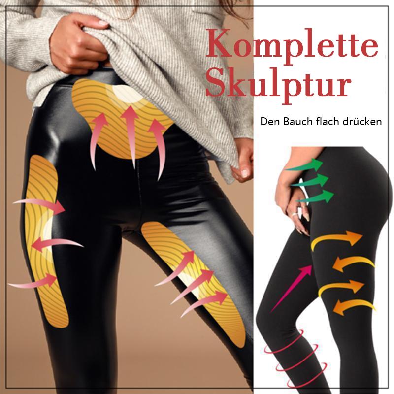 Elastische Kunstfell-Leggings