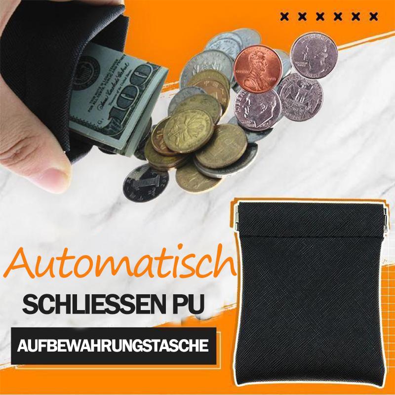 Automatisch schließender PU-Aufbewahrungsbeute(Kaufe 1 und 1 gratis)