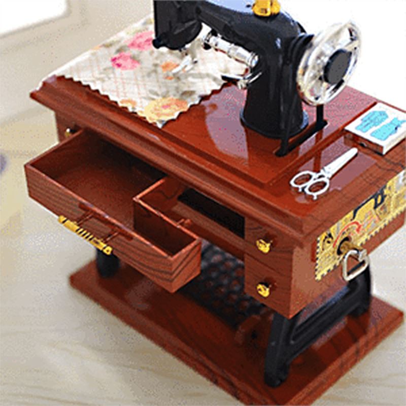 Mini Holznähmaschine, Spieluhr