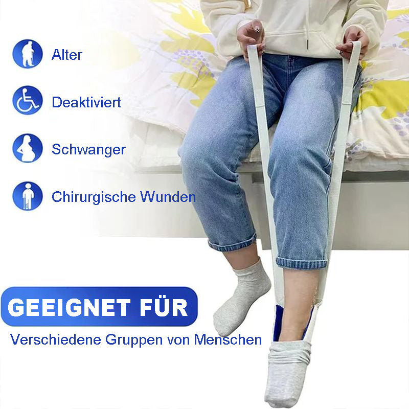 Sockeneinfädler: Keine Notwendigkeit, sich zu bücken, um beim Einfädeln der Socken zu helfen