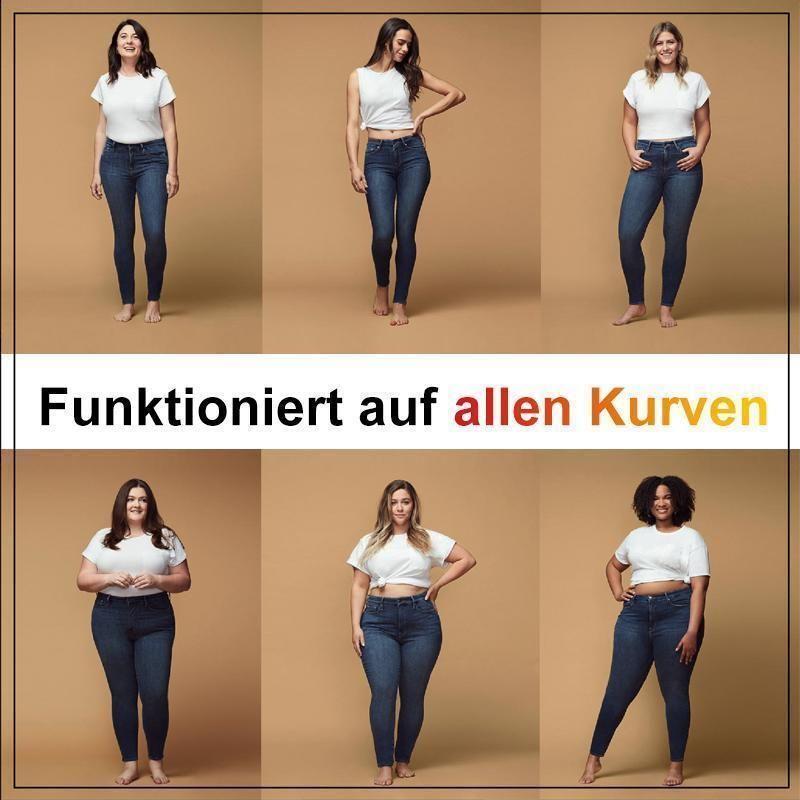 Faux-Denim-Hose für Frauen