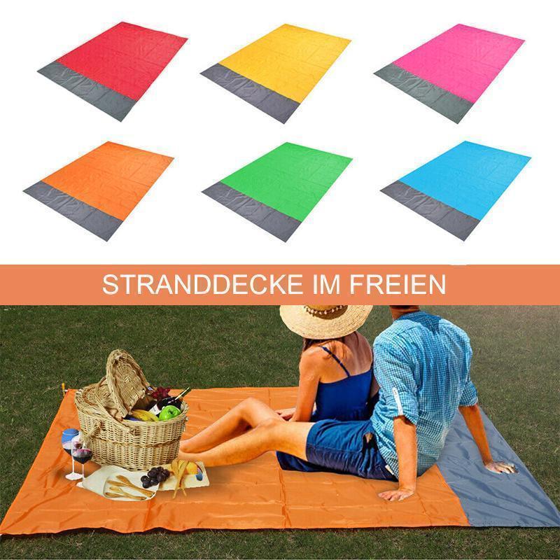 Tragbare Stranddecke mit 4 Zeltstöpsel