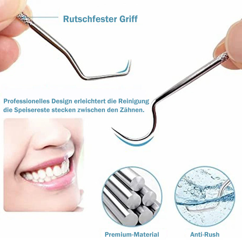 Zahnstocher-Set aus Edelstahl, 7-teilig (1 kaufen, 1 gratis)