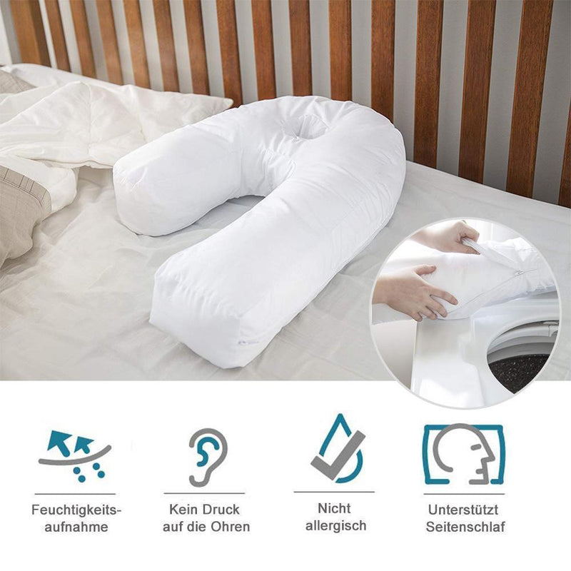 Side Sleeper U-Form Kopfstütze Seitenschläferkissen, Anti-Schnarch-Kissen