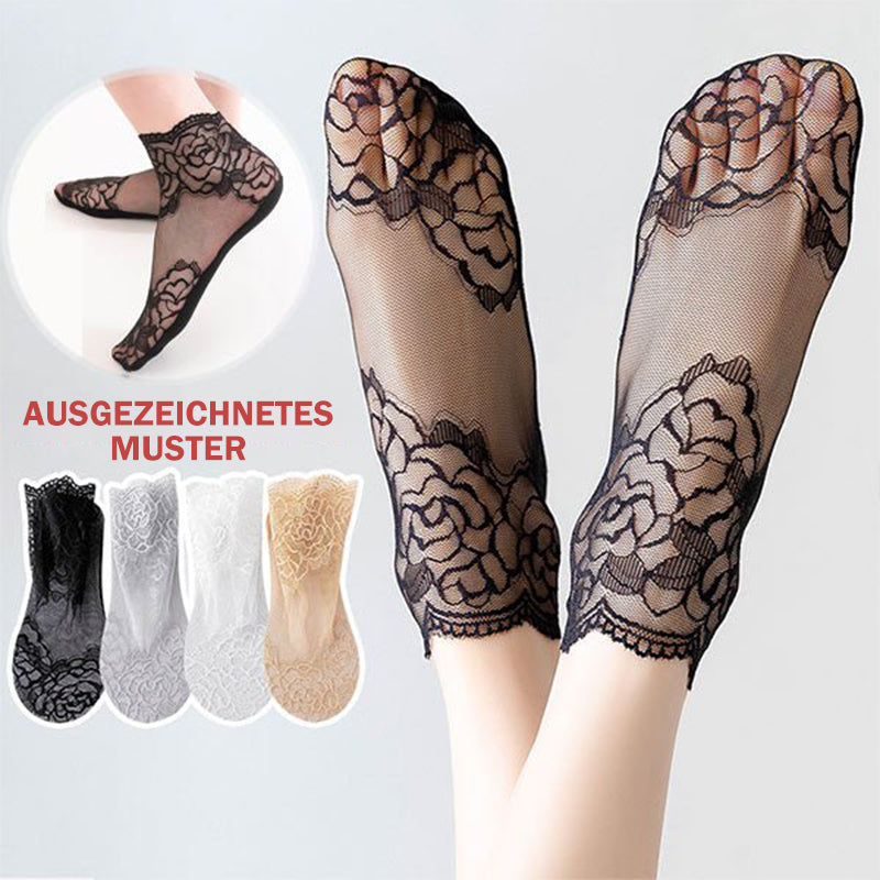 Modische Spitzensocken für Damen (3 Paar)