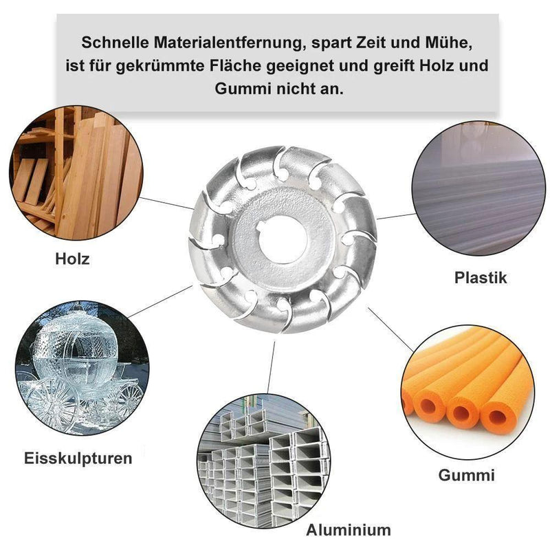 Multifunktionale 12 Zähne Holzschnitzscheibe & Schutzhülle