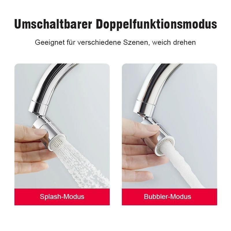 Drehbarer Doppelfunktions-Bubbler-Wasserhahnkopf