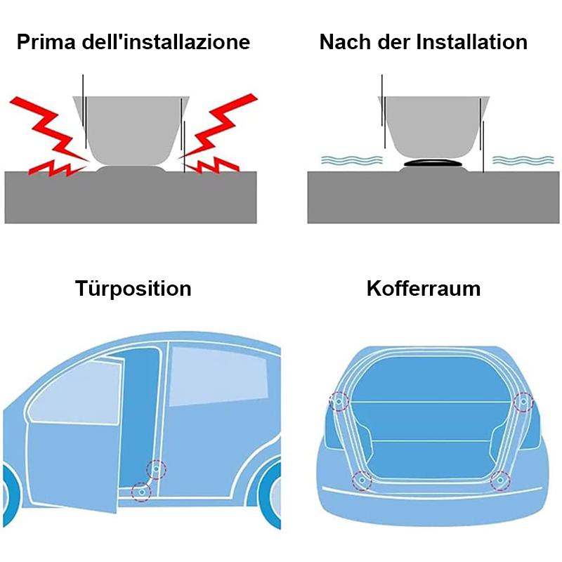 Stoßdämpfende und geräuscharme Dichtung der Autotür(8 Stück)