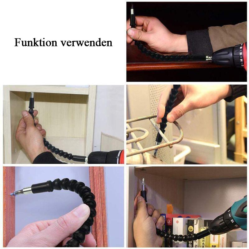 Flexible Bohrerverlängerung mit Schraubenbohrerhalter