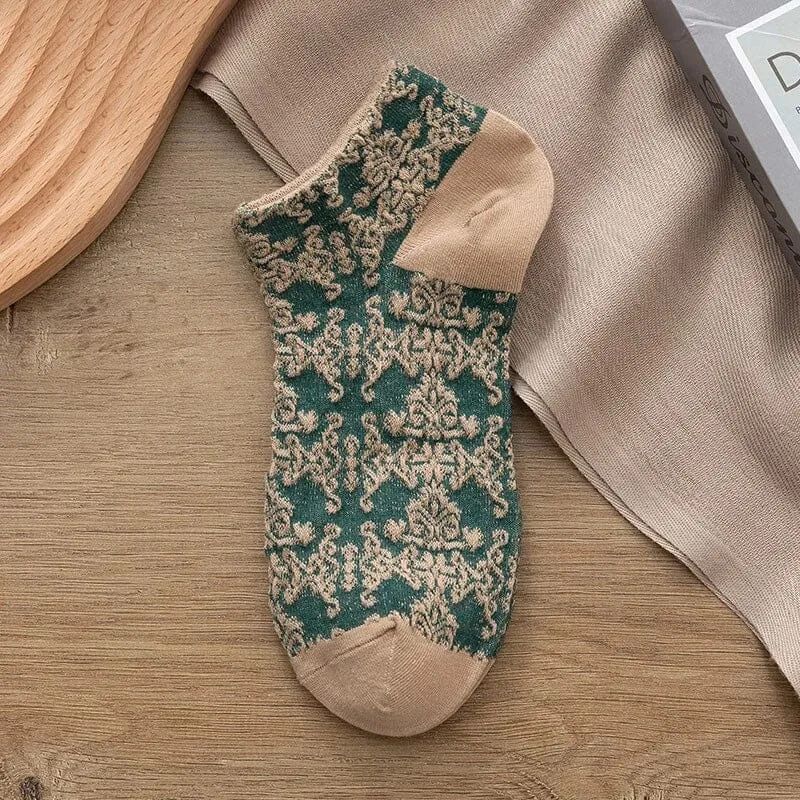 Literarischer Hof-Stil Vintage-Socken (5 Paare)