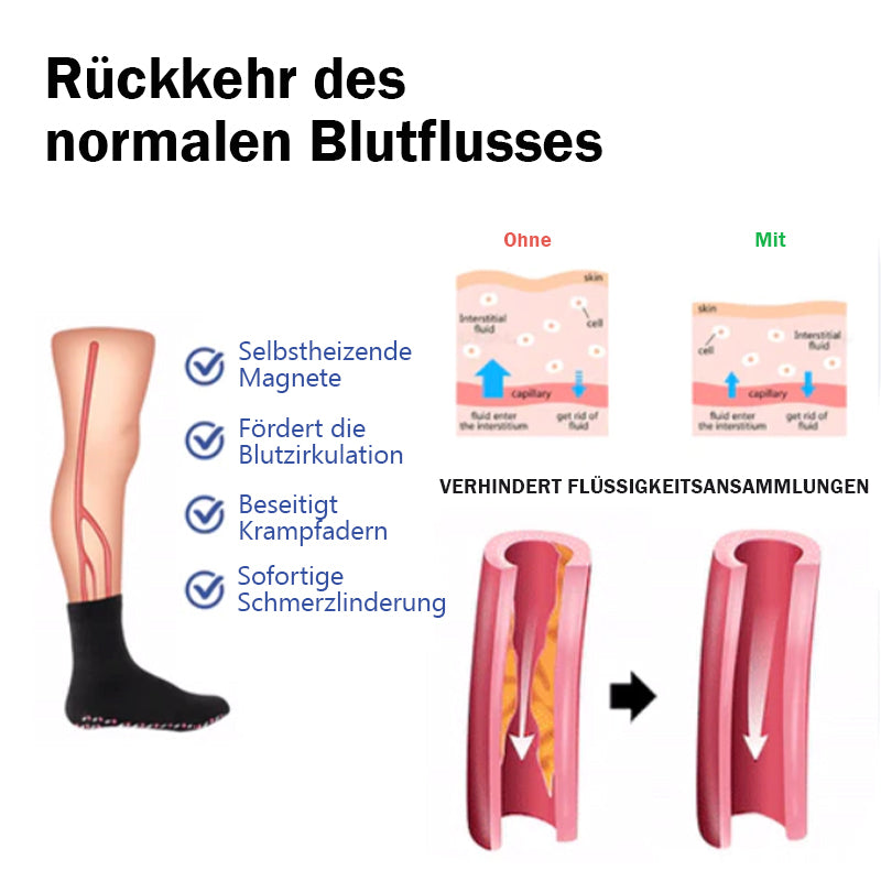 Selbstwärmende Fitness-Socken mit Turmalin-Akupressur