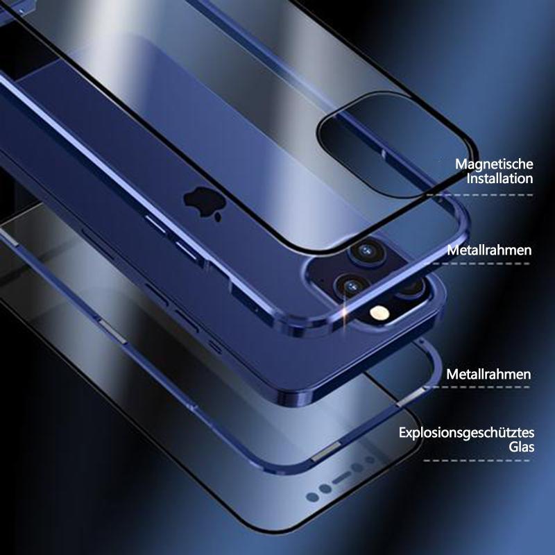 TEMPERED GLASS MAGNETIC ADSORPTION PHONE CASE