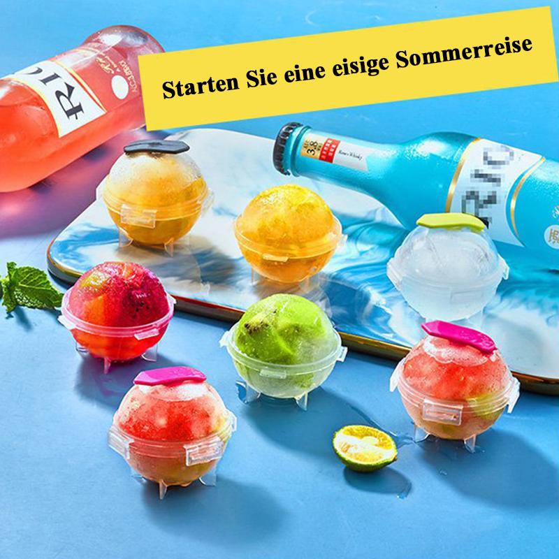 DIY große Eiskugelform 1 Satz (4 Stück) zufällige Farbe