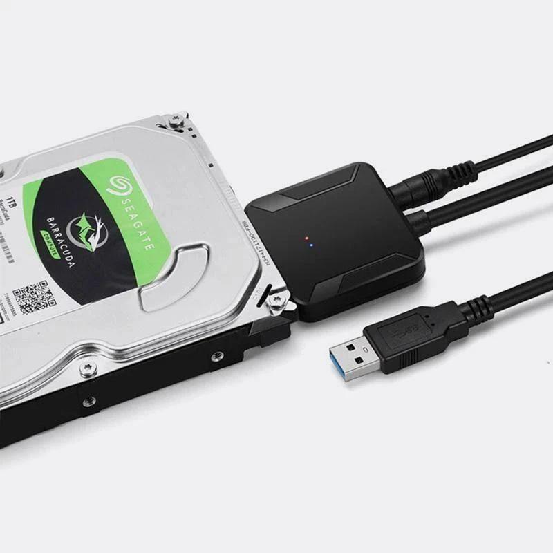 USB 3.0 zu SATA Adapter Kabel für 2.5"/3.5" HDD/SSD Laufwerke