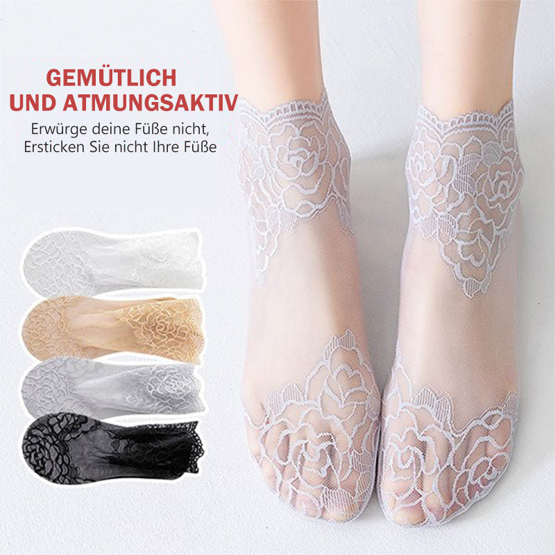 Modische Spitzensocken für Damen (3 Paar)