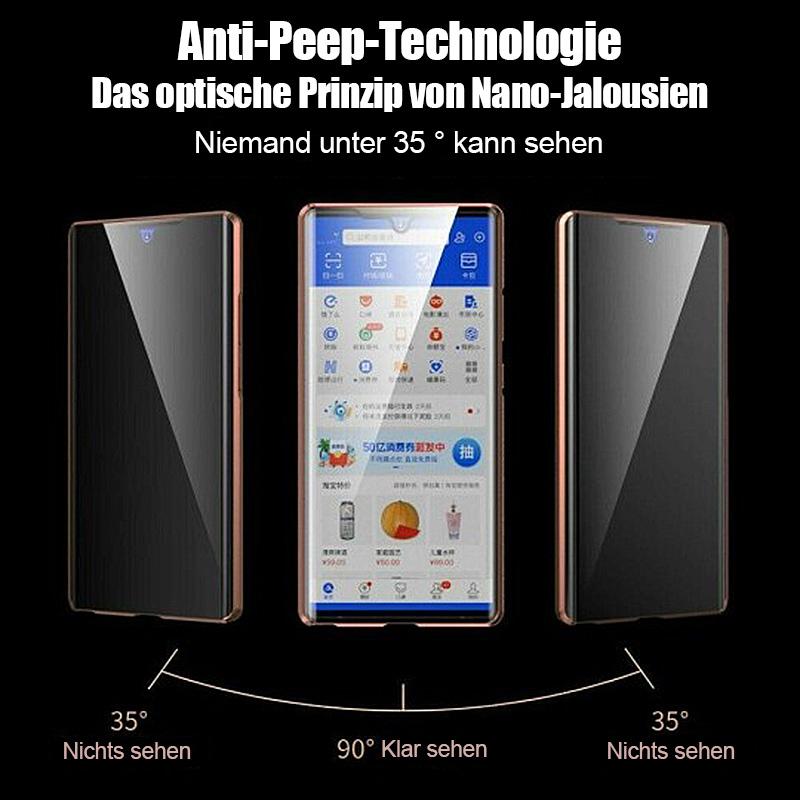 [Neues Samsung im Jahr 2021] -Seitenschutz Anti-Peep-Telefonhülle aus gehärtetem Glas