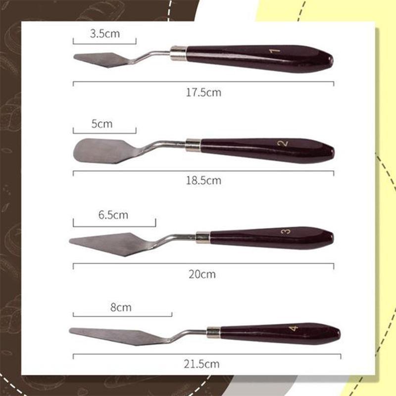 5 Stück Edelstahl Backgebäck Spatel