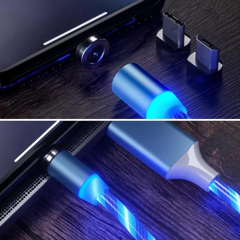 3 in 1 LED Magnetic USB Ladekabel