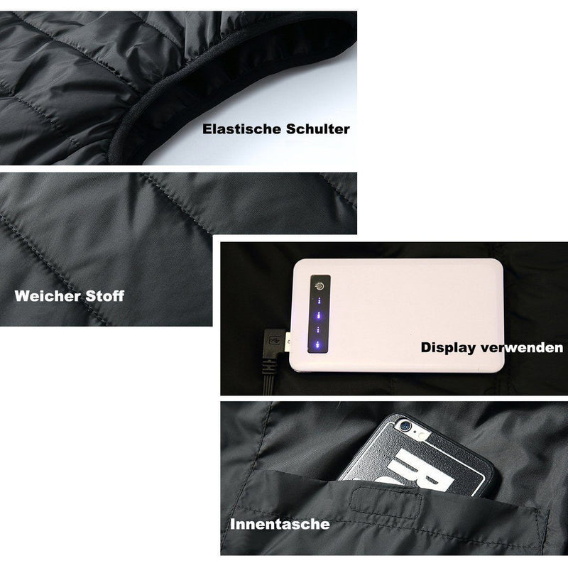 Beheizte Jacke, Winter Warm, USB Aufgeladen