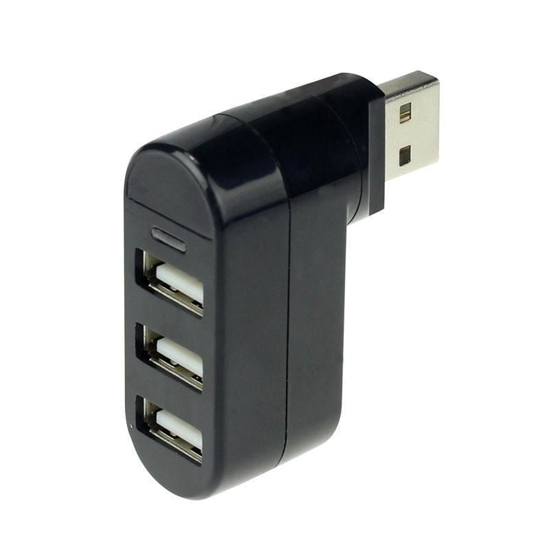 Drehbarer Mini-USB-Hub mit 3 Ports