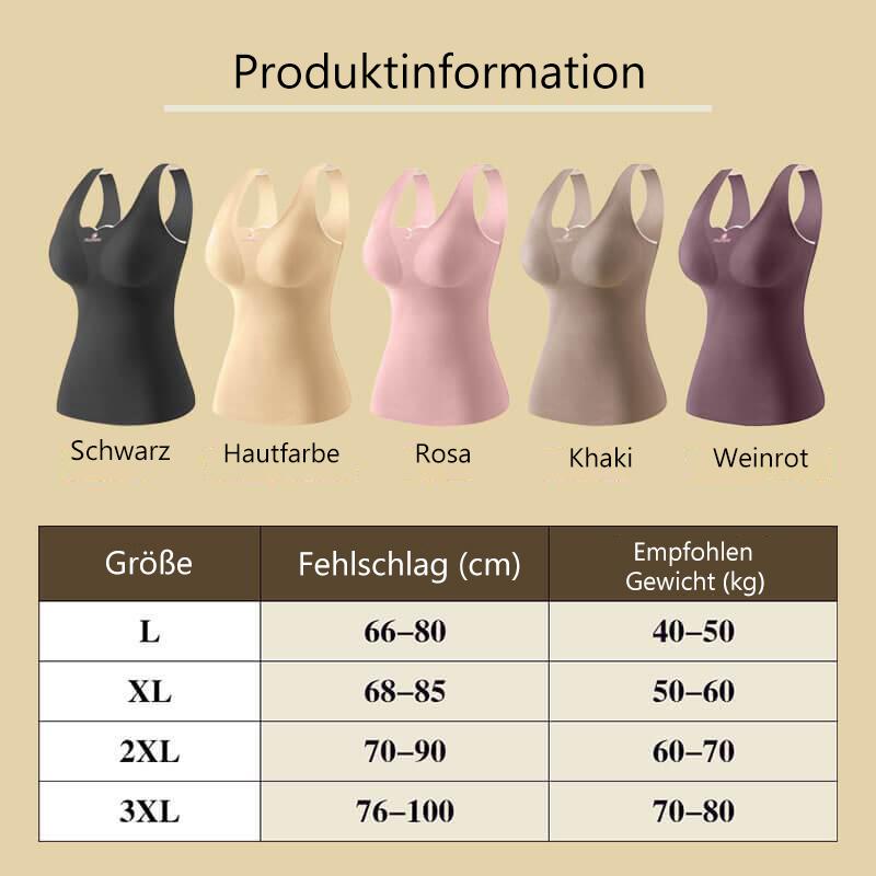 Nahtlose Slim Unterwäsche Weste aus Fleece