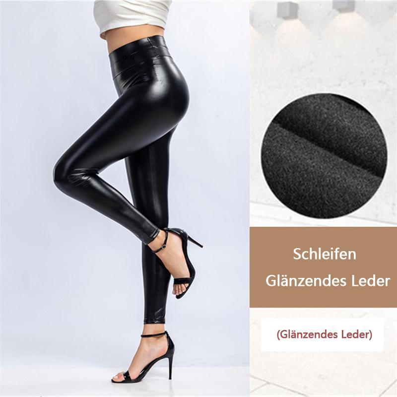 Elastische Kunstfell-Leggings