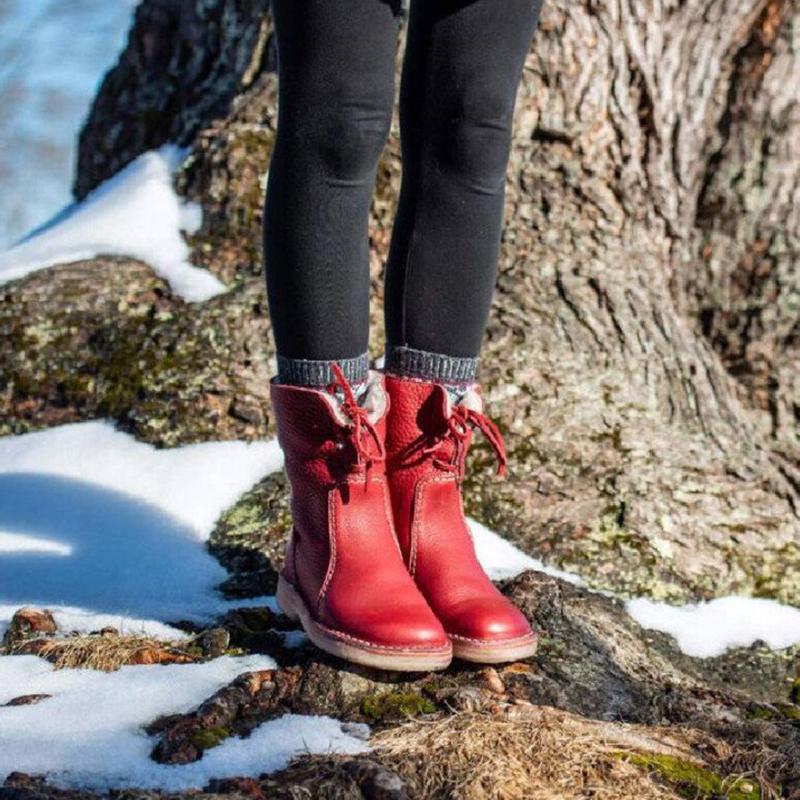 weiche wasserdichte Stiefel mit Wollfutter